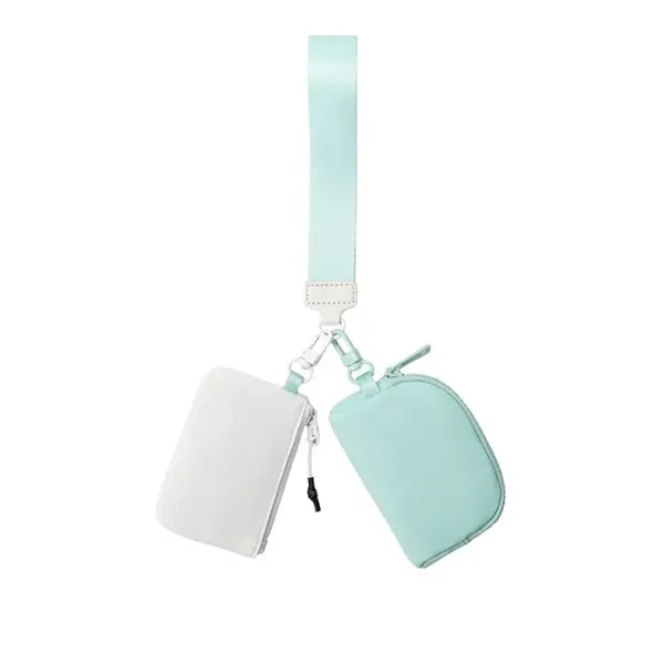 Dual Pouch Wristlet Wallet