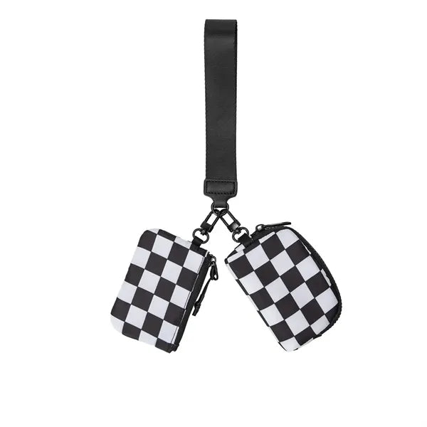 Dual Pouch Wristlet Wallet