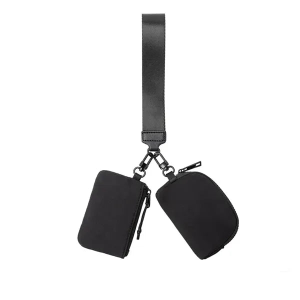 Dual Pouch Wristlet Wallet