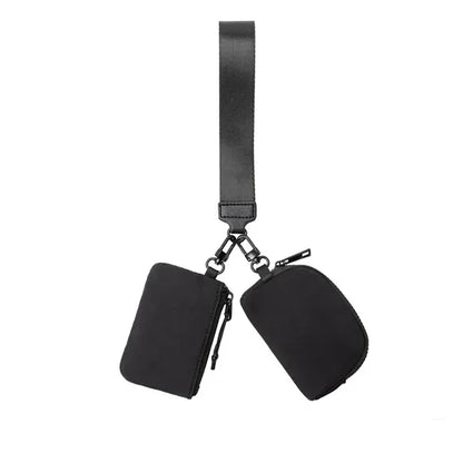 Dual Pouch Wristlet Wallet