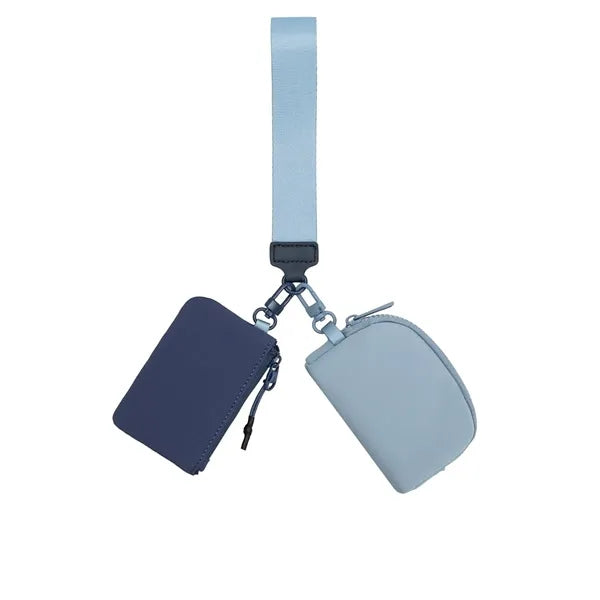 Dual Pouch Wristlet Wallet