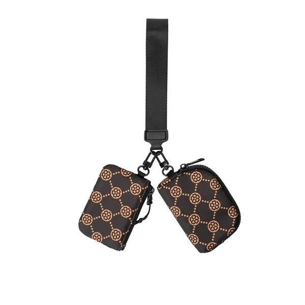 Dual Pouch Wristlet Wallet