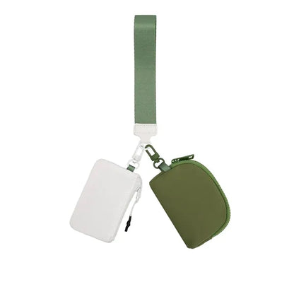 Dual Pouch Wristlet Wallet