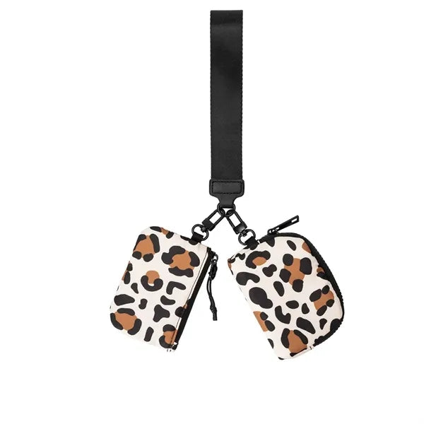 Dual Pouch Wristlet Wallet