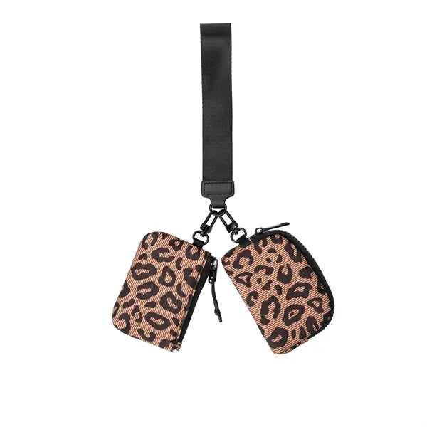 Dual Pouch Wristlet Wallet