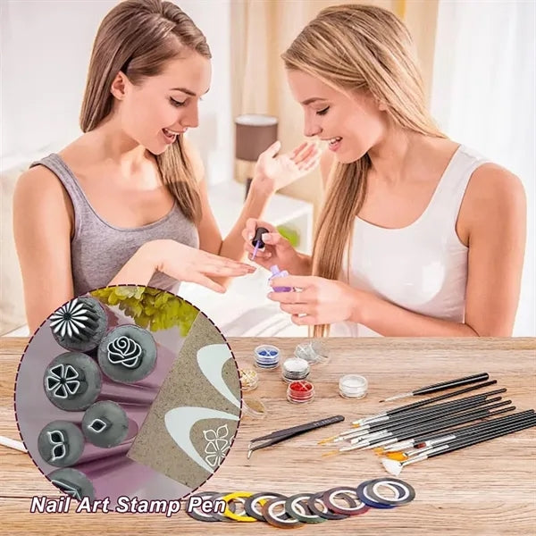 10pcs Nail Art Stamp Pen Set