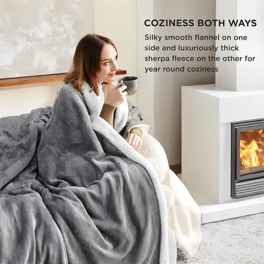 50 x 60 Inches Fleece Throw Blanket For Winter