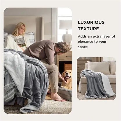 50 x 60 Inches Fleece Throw Blanket For Winter