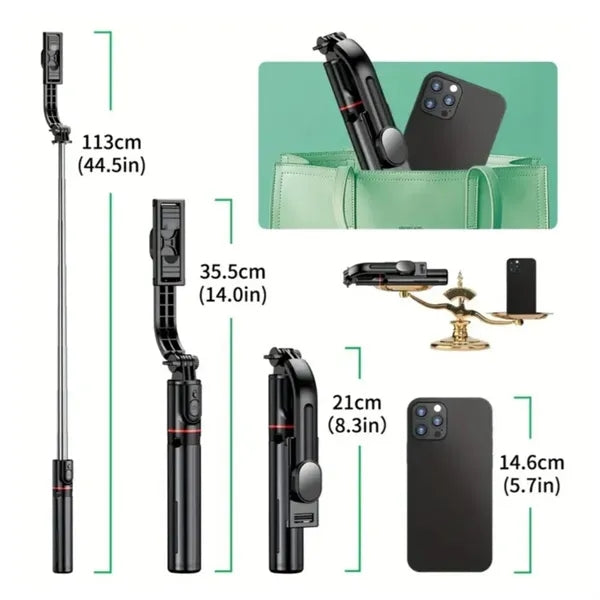 45" Selfie Stick with Wireless Remote