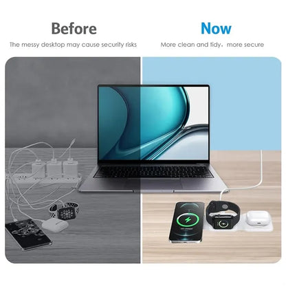 3 In 1 Foldable Magnetic Wireless Charger