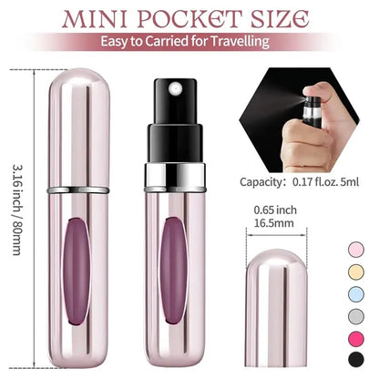 0.17oz Refillable Cosmetic Spray Bottles