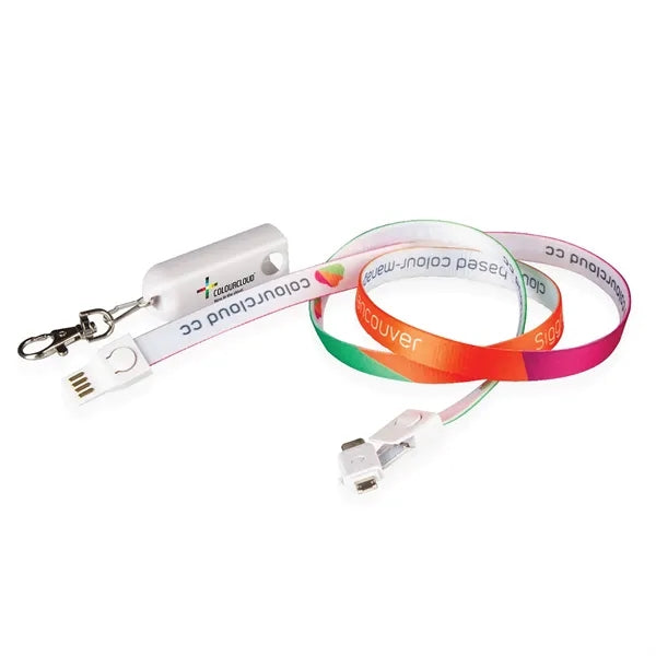 Multi Functional USB Cable Badge Lanyard