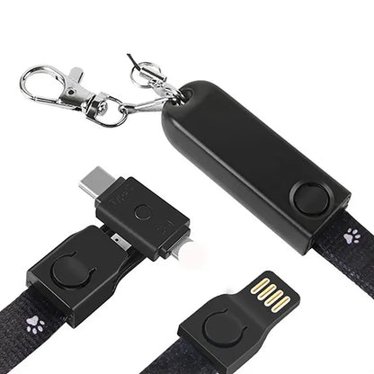 Multi Functional USB Cable Badge Lanyard