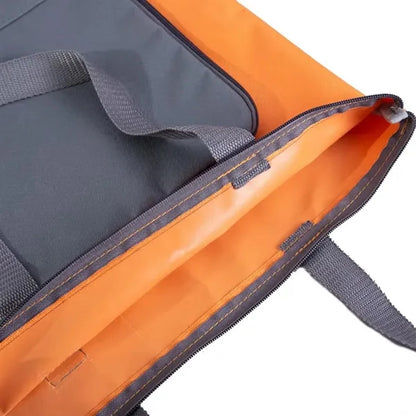 Two Tone Zipper Tote Bag