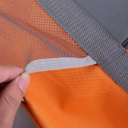 Two Tone Zipper Tote Bag