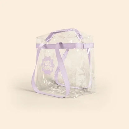 CLEAR VINYL TOTE WITH ZIPPER