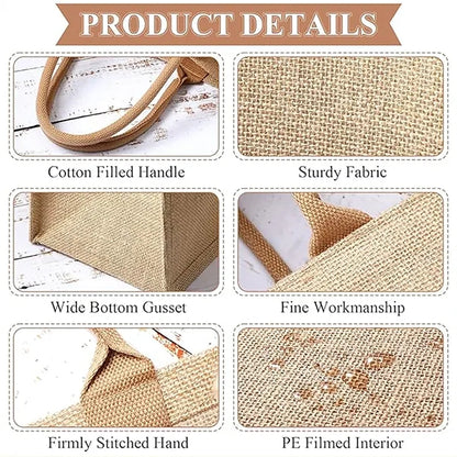 Multi-sizes Jute Tote Bag