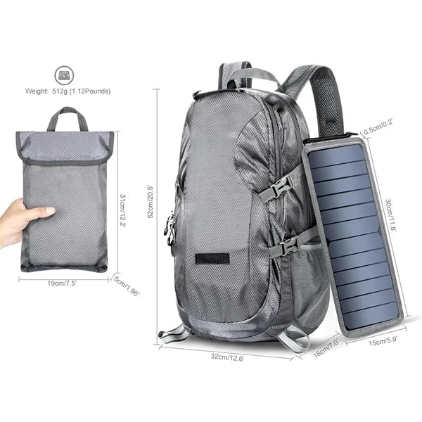 Foldable Solar Backpack