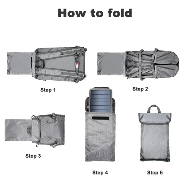Foldable Solar Backpack