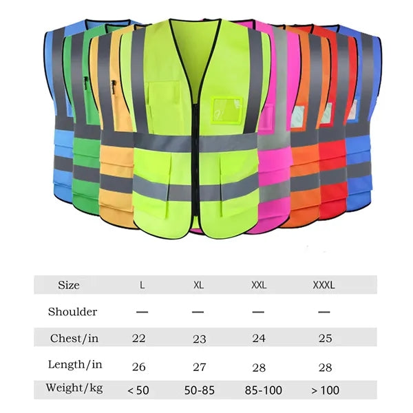 High Visibility Reflective Safety Vest