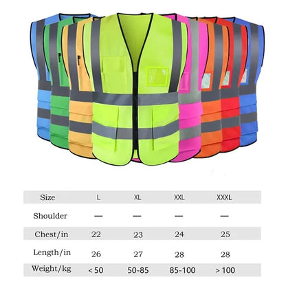 High Visibility Reflective Safety Vest