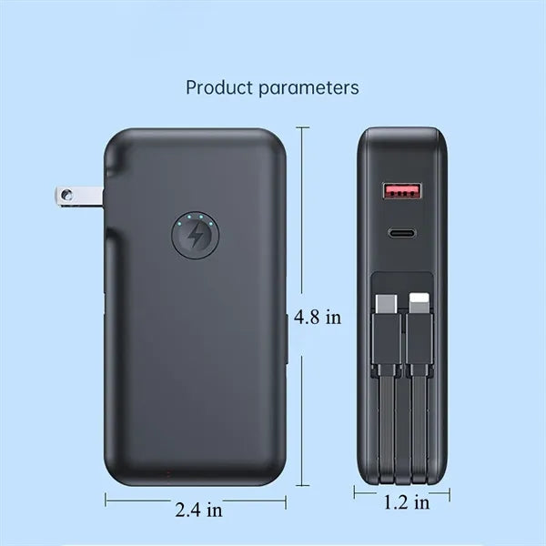 15000mAh 3-in-1 power bank