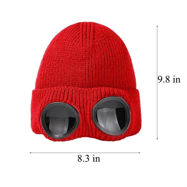 Unisex Winter Knitted Woolly Chunky Beanie Hat