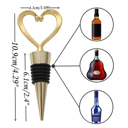 Heart Shape Wine Bottle Stoppers