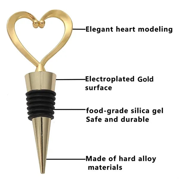 Heart Shape Wine Bottle Stoppers