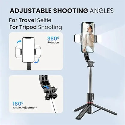 46" Smart Selfie Stick with Double-Fill Lights