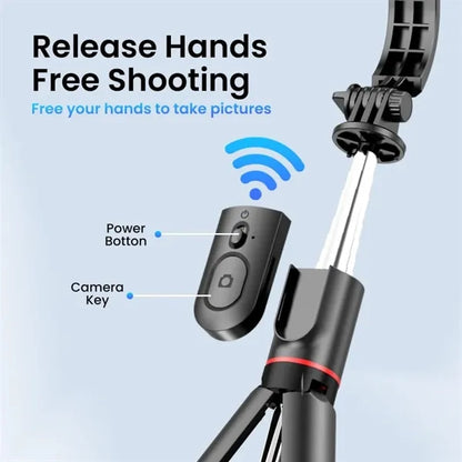 46" Smart Selfie Stick with Double-Fill Lights