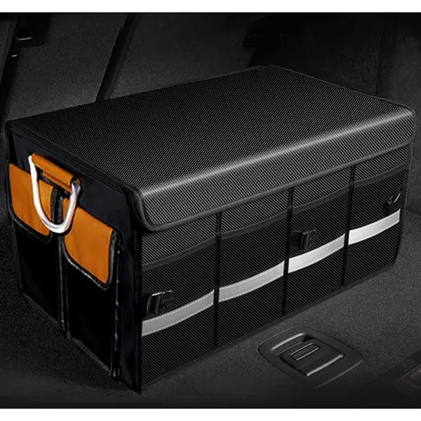Collapsible Multi Compartment Car Trunk Organizer