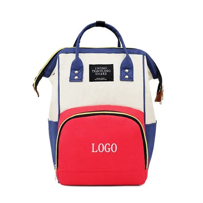 Large Capacity Shoulder Bottle Diaper Backpack