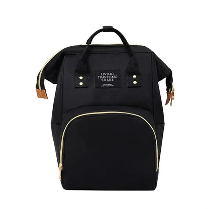 Large Capacity Shoulder Bottle Diaper Backpack