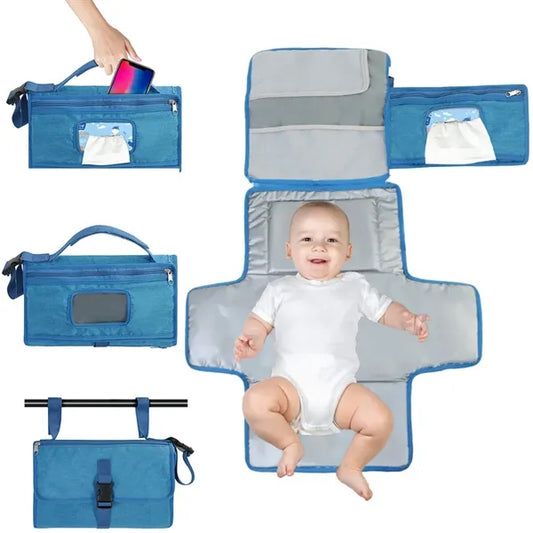 Portable Waterproof Baby Diaper Changing Pad Handbag