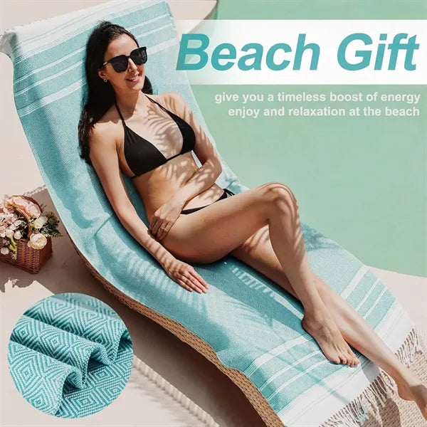 Oversized Cotton Turkish Tassel Beach Towels