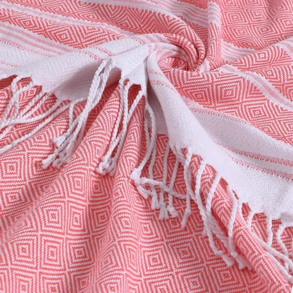 Oversized Cotton Turkish Tassel Beach Towels
