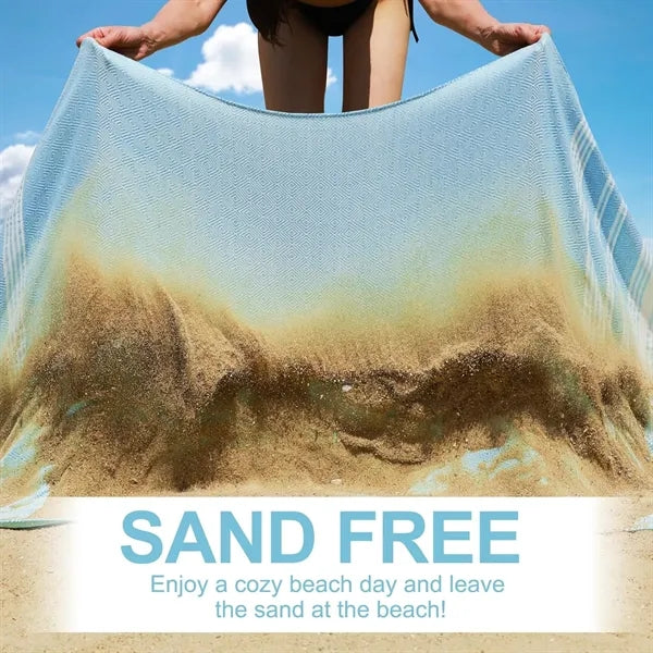 Oversized Cotton Turkish Tassel Beach Towels