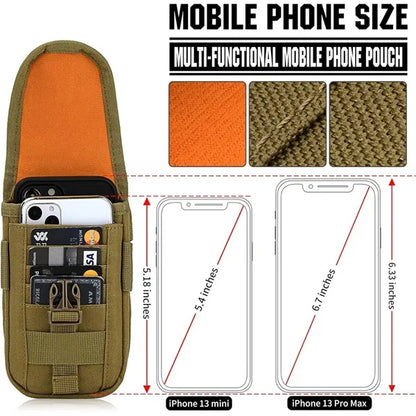 Tactical Compact Utility EDC Waist Phone Card Holder
