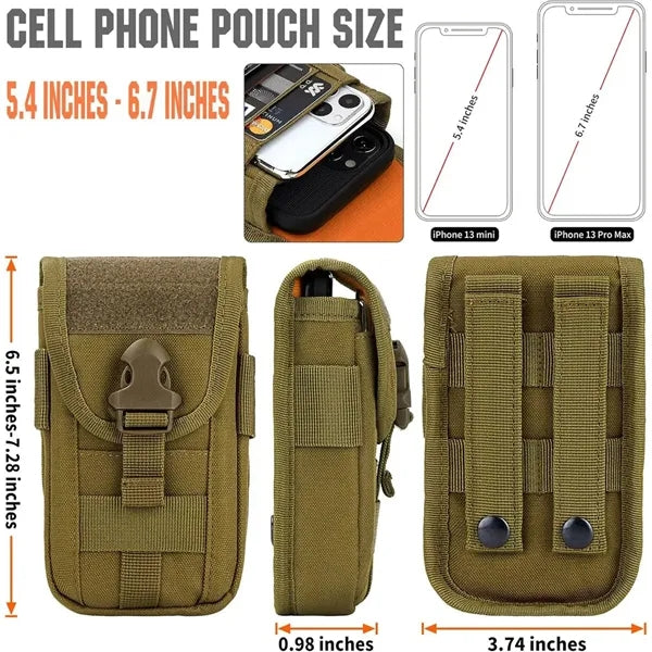 Tactical Compact Utility EDC Waist Phone Card Holder