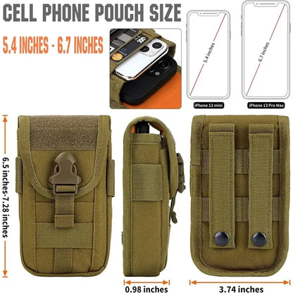 Tactical Compact Utility EDC Waist Phone Card Holder