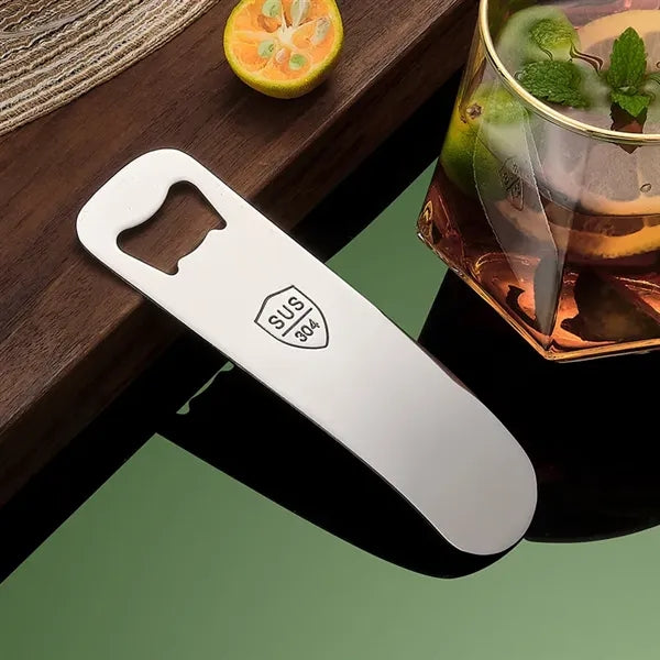 Sleek Stainless Steel Bottle Opener
