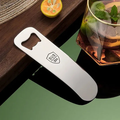 Sleek Stainless Steel Bottle Opener