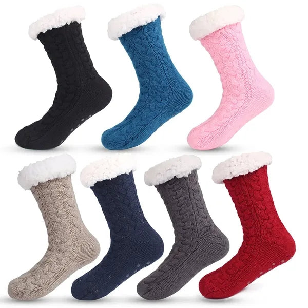 Unisex Winter Thick Anti-slip Fuzzy Slipper Socks