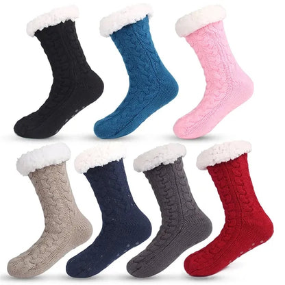 Unisex Winter Thick Anti-slip Fuzzy Slipper Socks