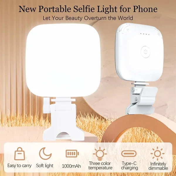 Rechargeable 80 LED Clip-on Selfie Fill Light