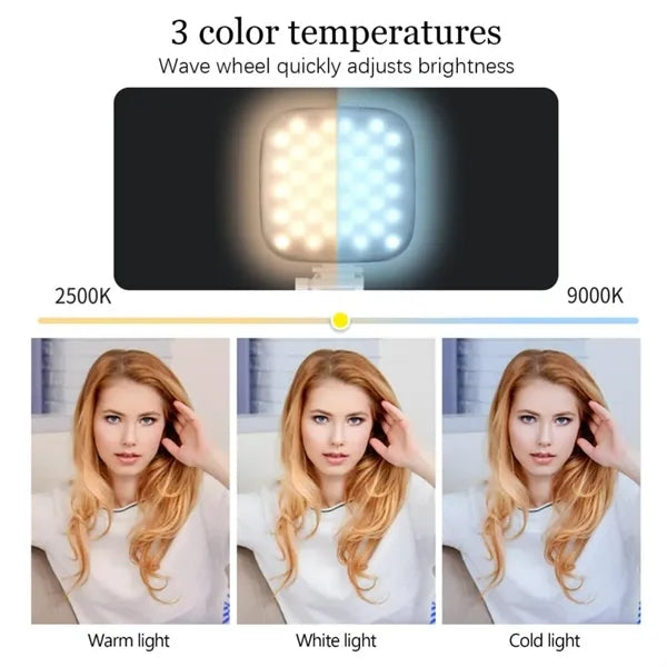 Rechargeable 80 LED Clip-on Selfie Fill Light