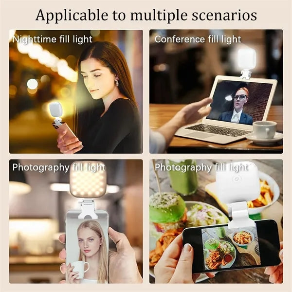 Rechargeable 80 LED Clip-on Selfie Fill Light