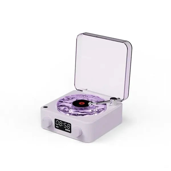 Christmas Waves Vinyl Player Speaker Ambient Light Clock