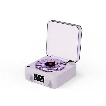 Christmas Waves Vinyl Player Speaker Ambient Light Clock